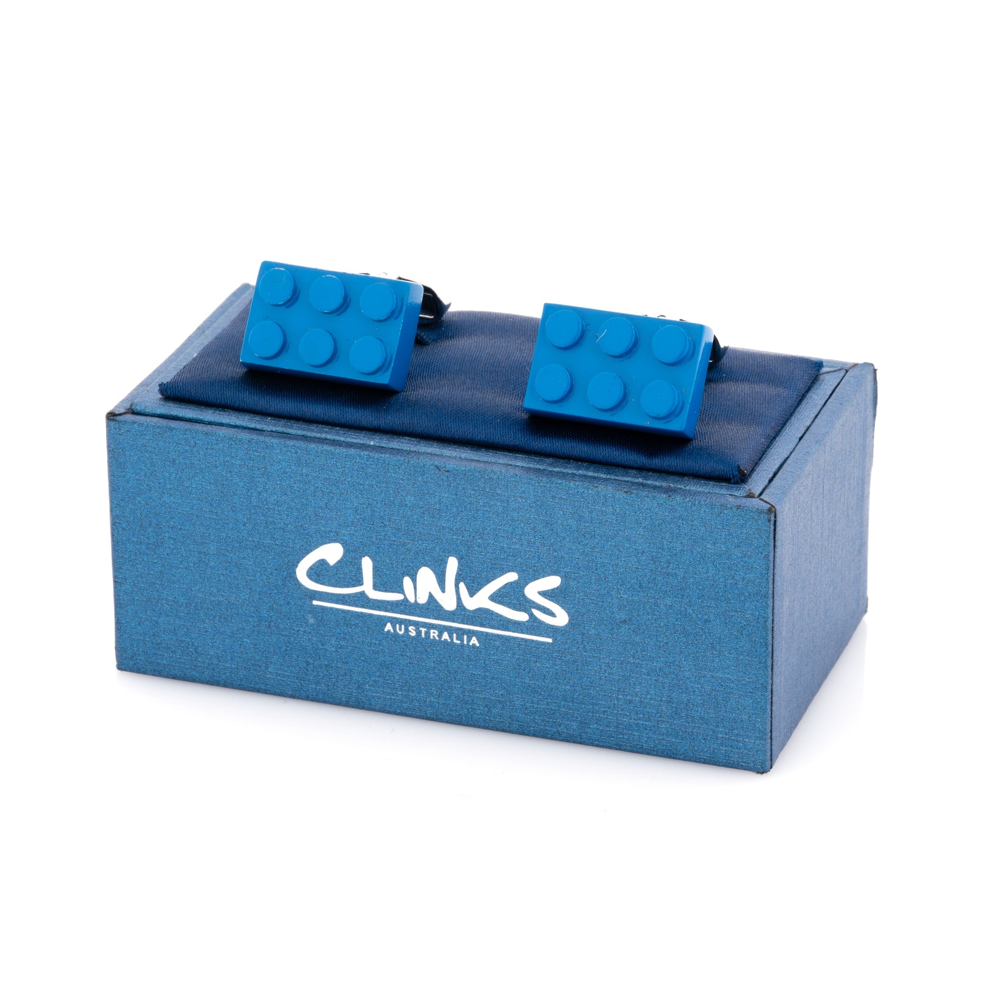 Blue Building Block Cufflinks