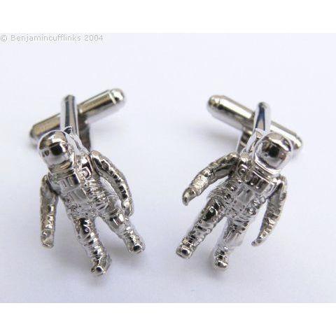 Astronaut Silver Cufflinks