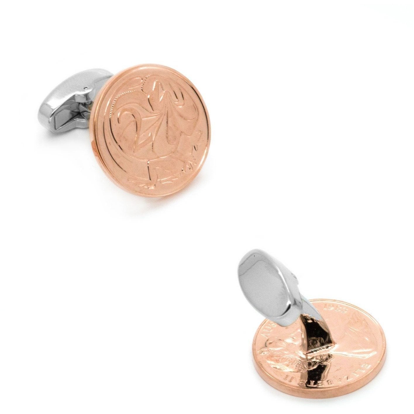 Australian 2 Cent Coin Cufflinks
