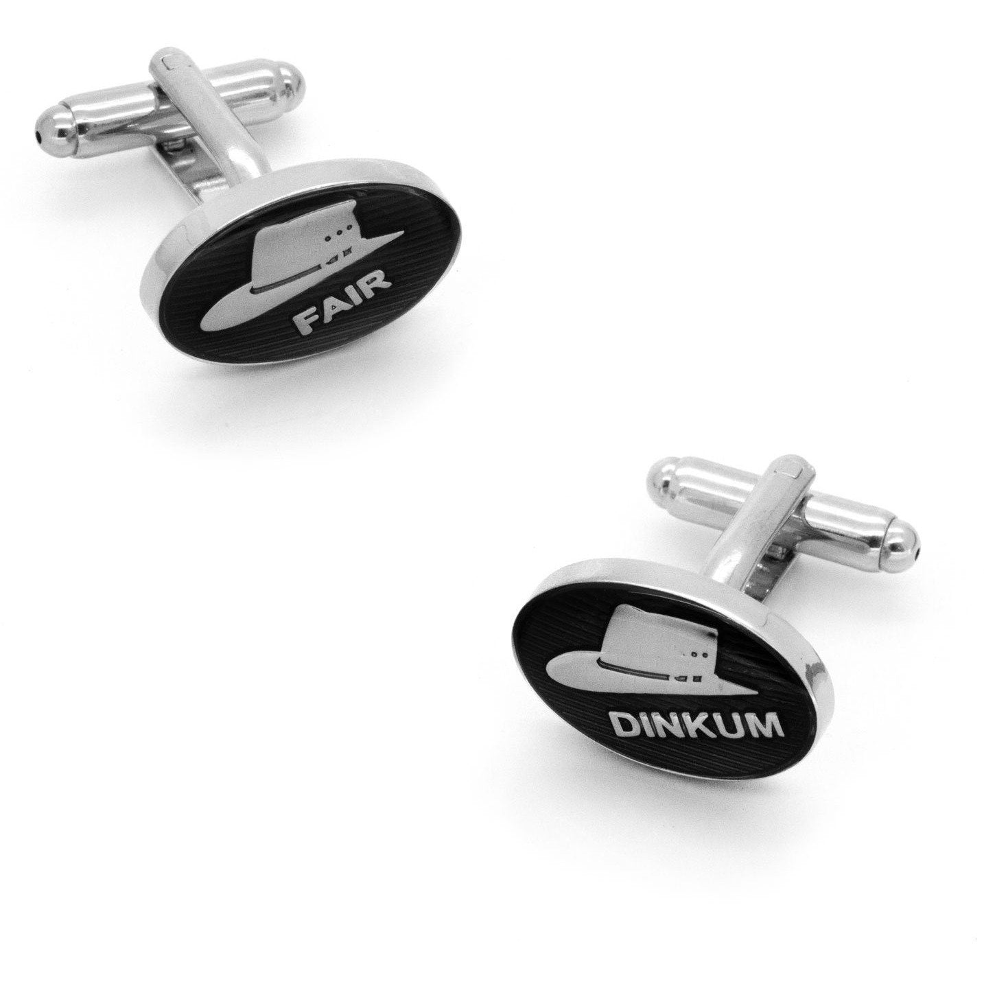 Australian Fair Dinkum Akubra Hat Cufflinks