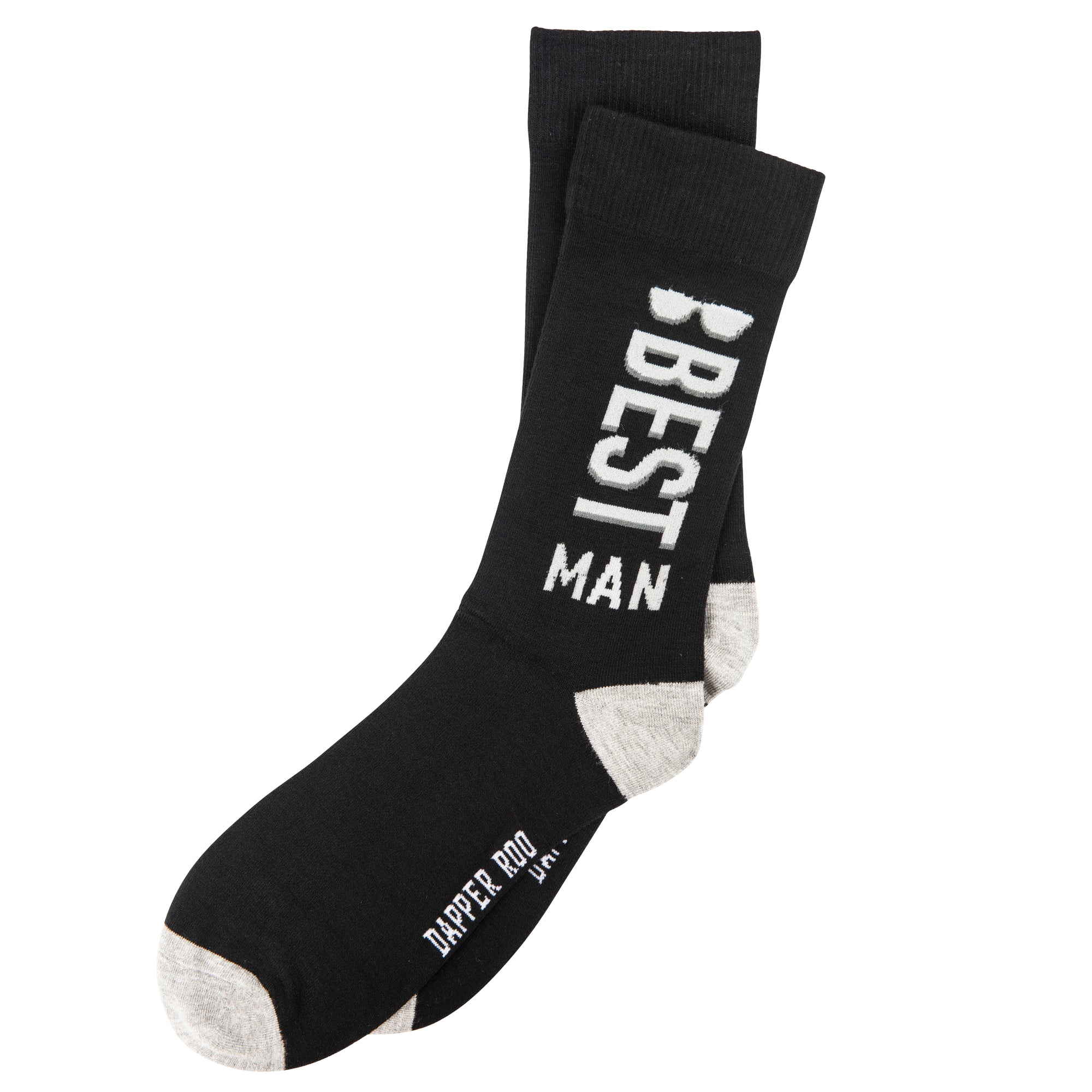 Best Man Wedding Party Bamboo Socks by Dapper Roo, Socks, Black, Grey, White, Bamboo, Elastane, Nylon, Elastic, SK2007, Men's Socks, Socks for Men, Clinks Australia