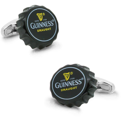 Black Guinness Beer Cap Cufflinks