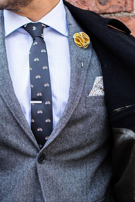 Bicycles Skinny Tie