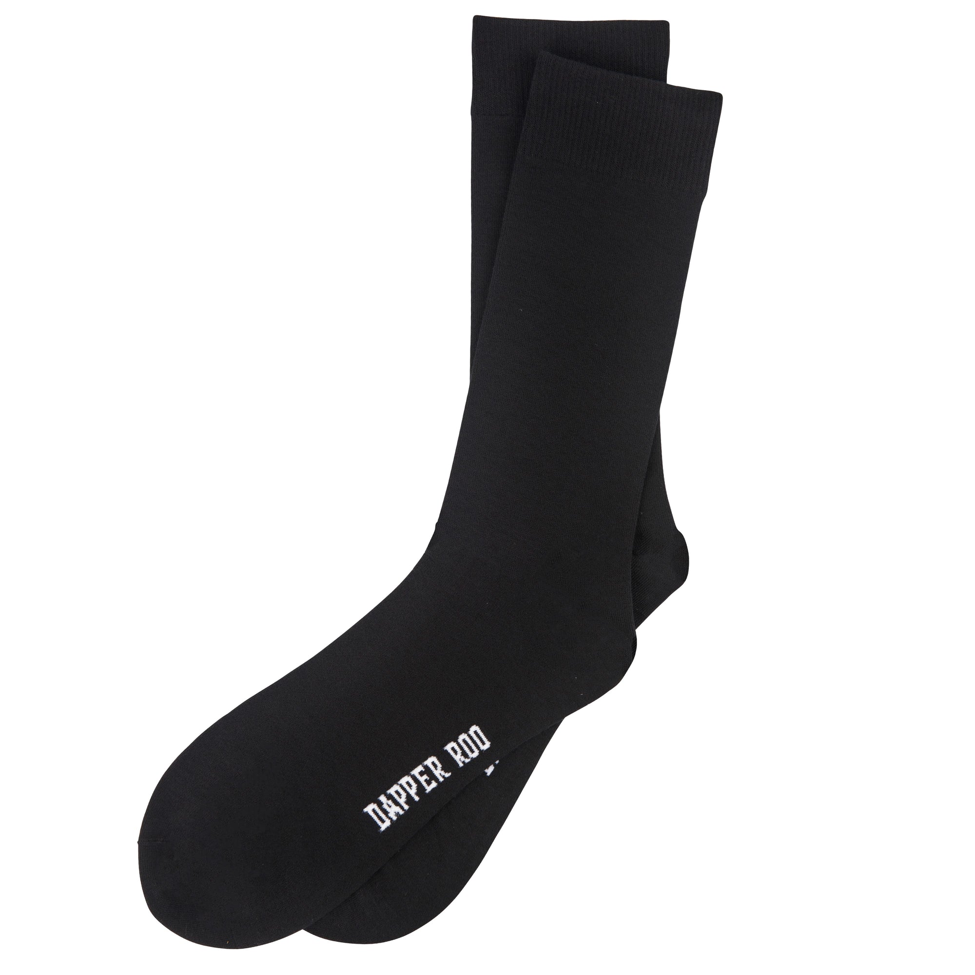 Classic Black Bamboo Socks by Dapper Roo, Dapper Roo, Classic Bamboo Socks, Black, Socks, Bamboo, Elastane, Nylon, Elastic, SK2050, Men's Socks, Socks for Men, Clinks Australia
