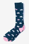 Take to the Sky Sock, Socks, Alynn Socks, Blue, Carded Cotton, Nylon, Spandex, SK1005, Men's Socks, Socks for Men, Clinks Australia