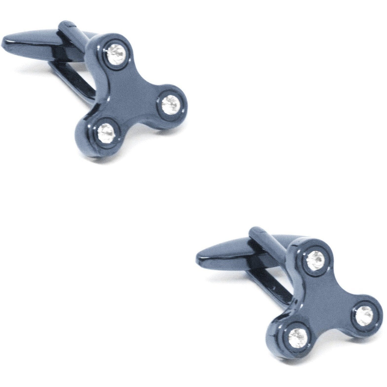 Blue Fidget Spinner Cufflinks