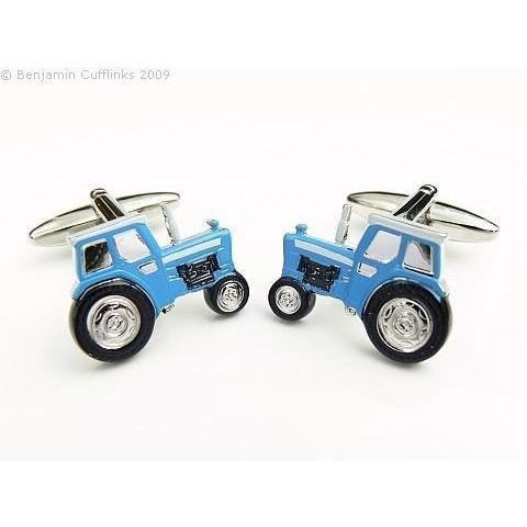 Blue Tractor Cufflinks