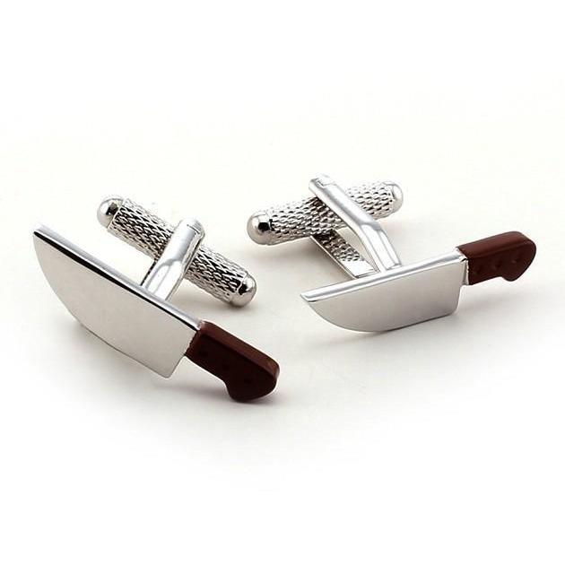 Brown Handled Carving Knives Cufflinks