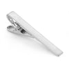 Brushed Silver Tie Clip 55mm