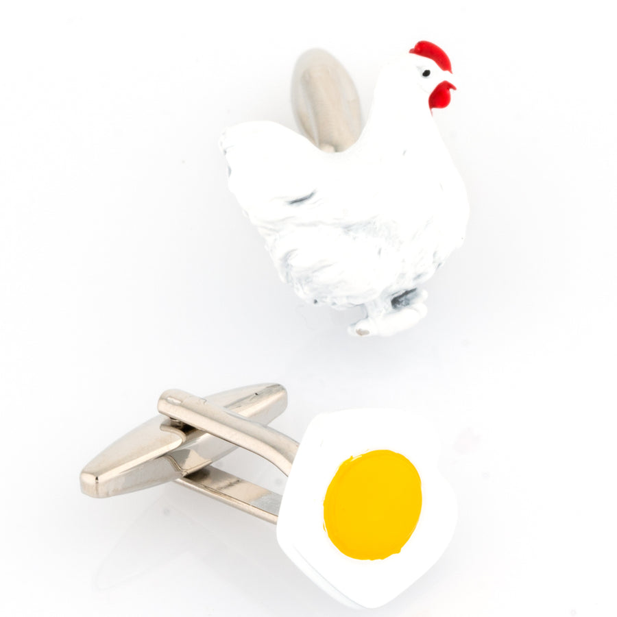 Chicken and Egg Cufflinks