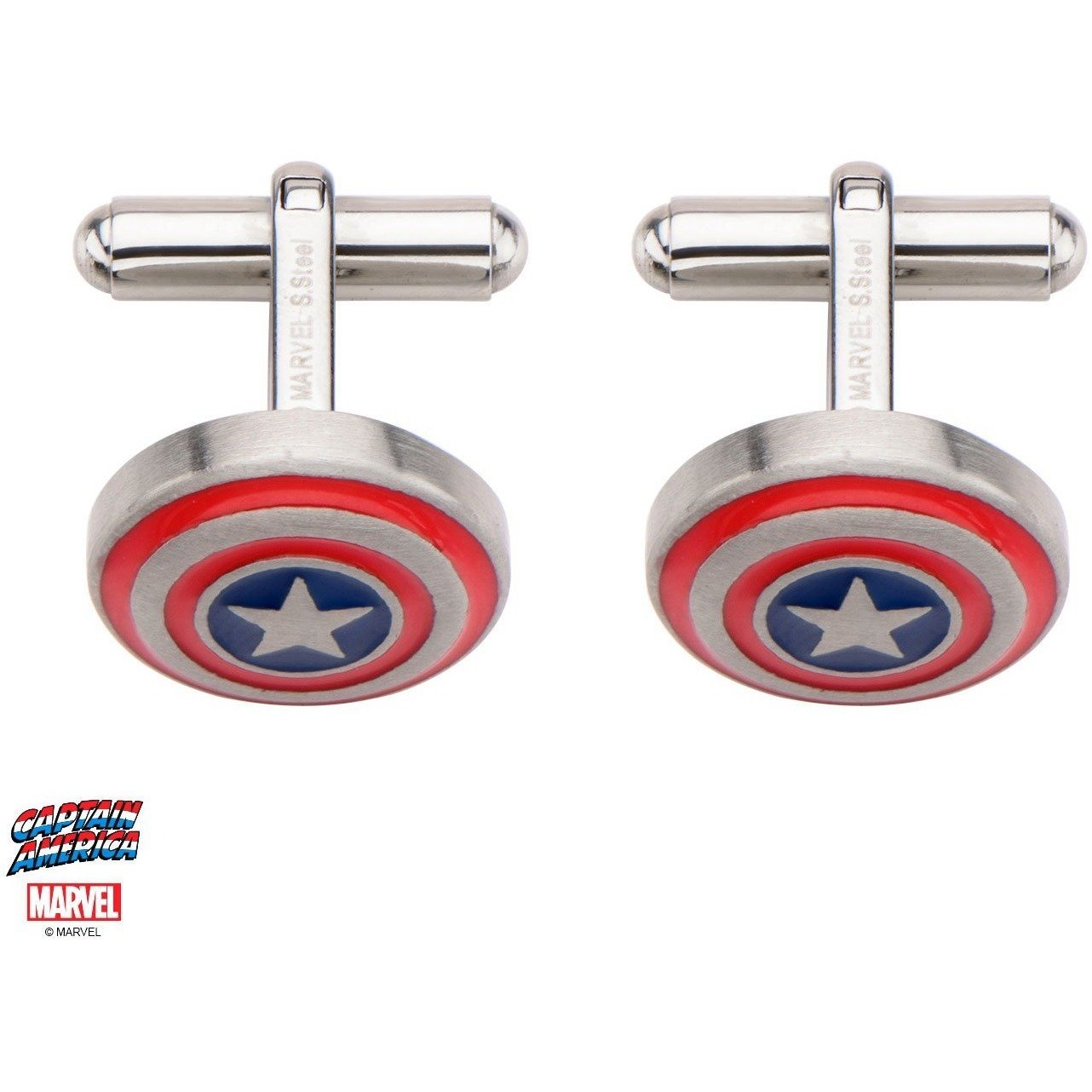 Captain America Colour Shield Cufflinks