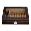 12-20 CT Walnut Cigar Humidor Spanish Cedar Box for Cigars