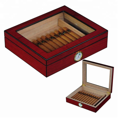 12-20 CT Cherry Cigar Humidor Spanish Cedar Box for Cigars
