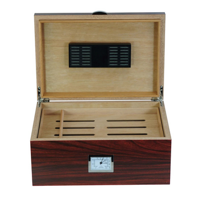 100 CT Walnut Cigar Humidor Wooden Box for Cigars