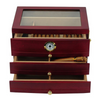 100 CT Cherry Cigar Humidor Spanish Cedar Box for Cigars