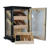 150 CT Black Cigar Humidor Wooden Cabinet for Cigars