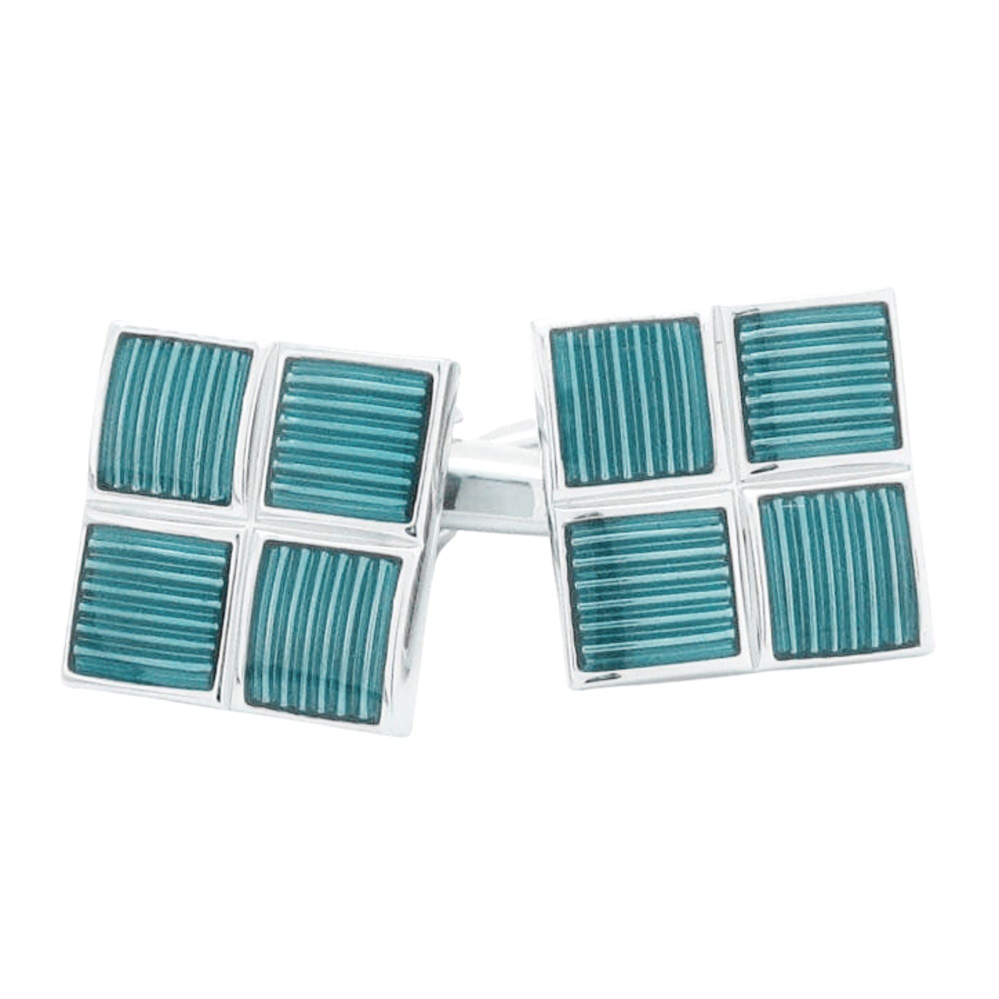 Metallic Blue Cufflinks Classic & Modern Cufflinks Clinks Australia Metallic Blue Cufflinks 
