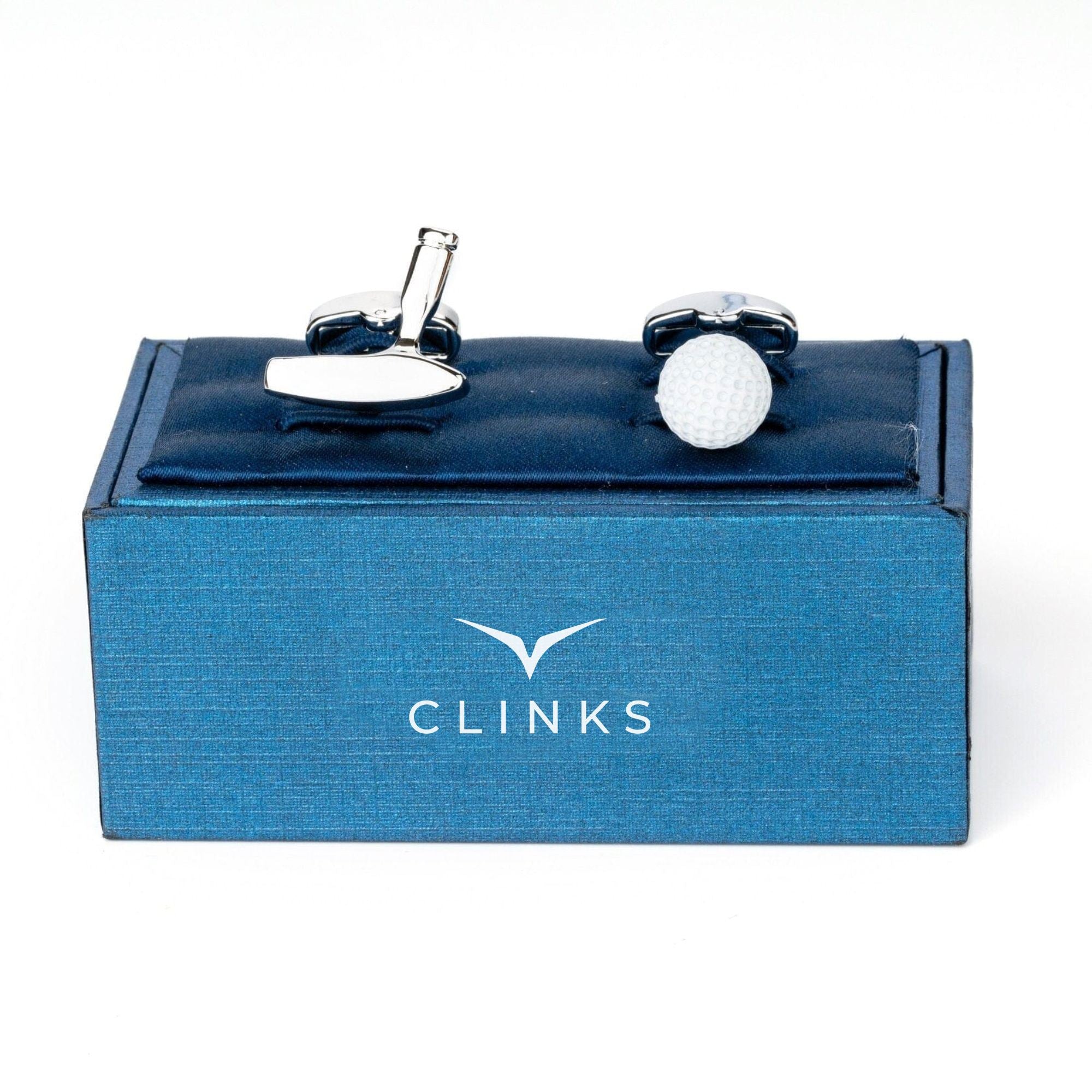 Golf Ball and Putter Cufflinks Novelty Cufflinks Clinks Australia 