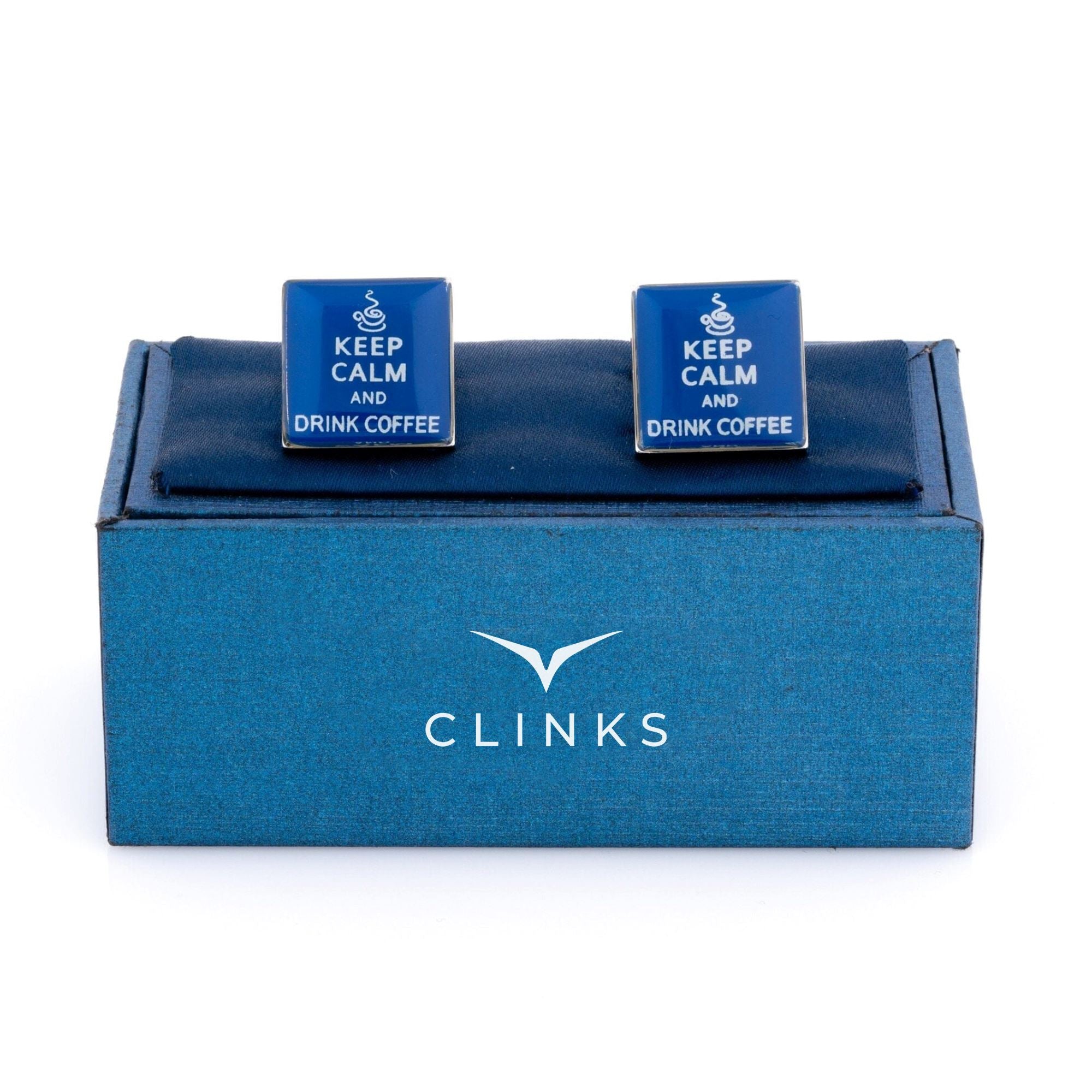 Keep Calm and Drink Coffee Novelty Cufflinks Clinks Australia 