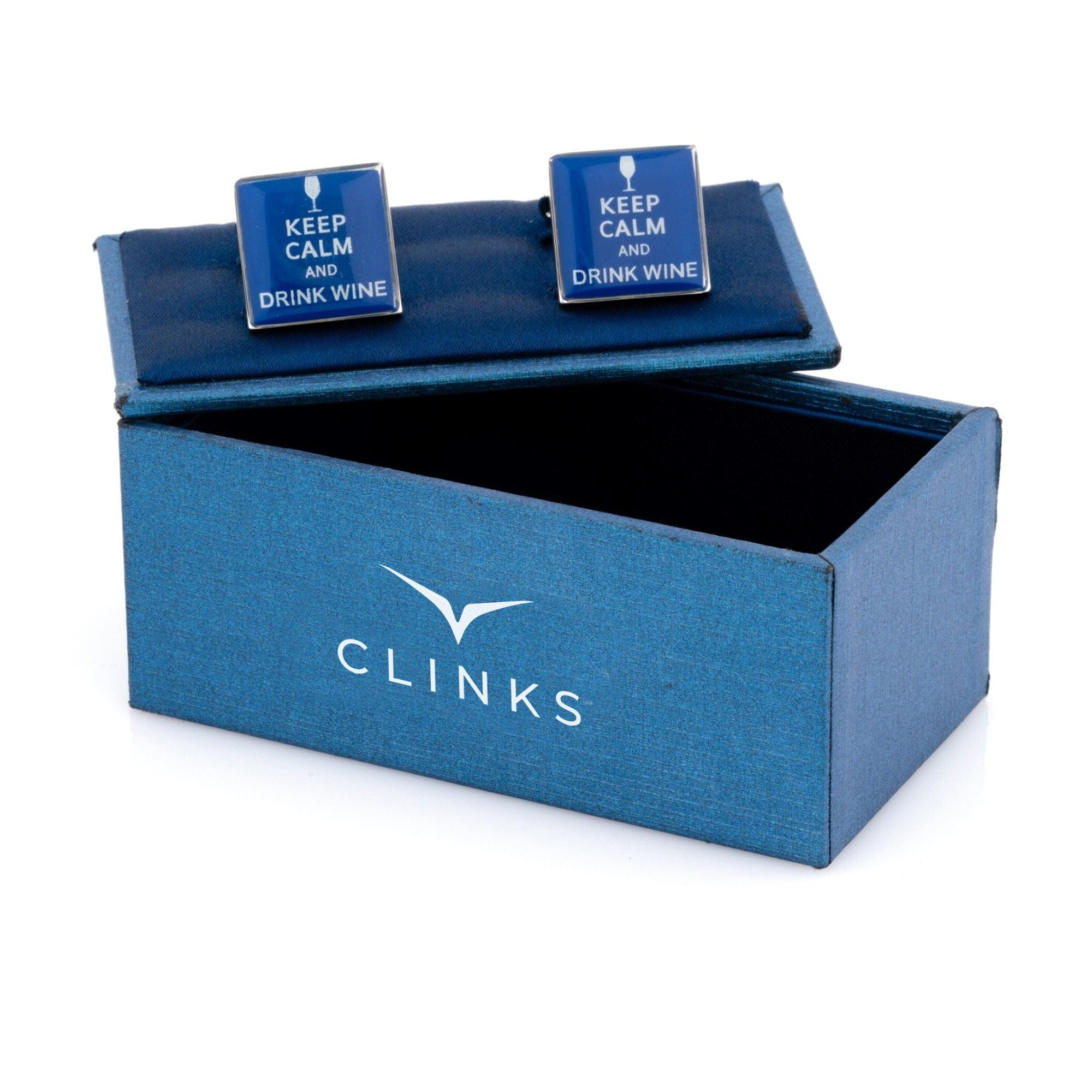 Keep Calm and Drink Wine Novelty Cufflinks Clinks Australia 