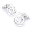"You've Got Mail" Silver @ at Sign Cufflinks
