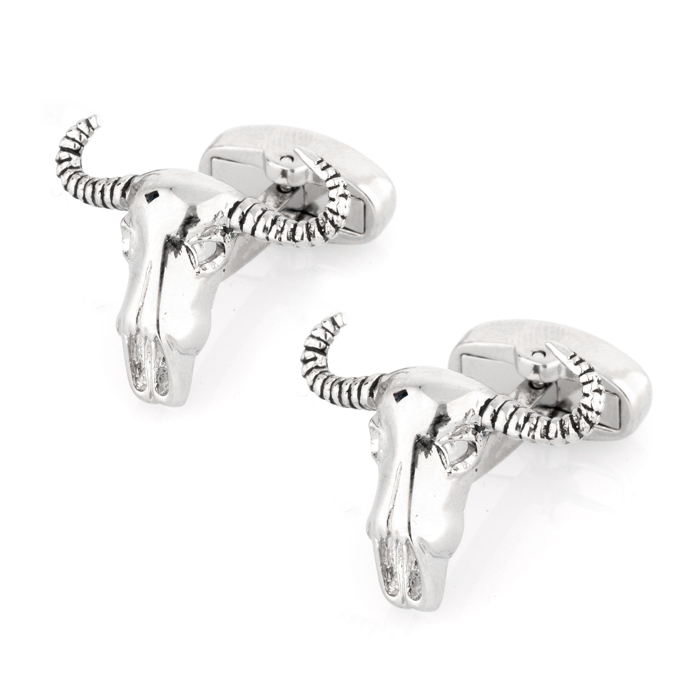 Bulls Head with Horns Cufflinks Novelty Cufflinks Clinks Australia 