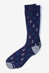 Stay Anchored Sock, Socks, Aynn Socks, Dark Navy, Carded Cotton, Nylon, Rayon, SK1026, Men's Socks, Socks for Men, Clinks Australia