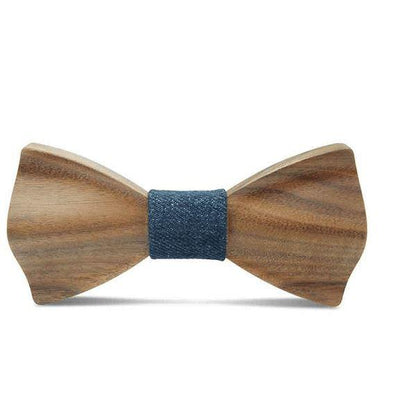 Dark Wood Denim Adult Bow Tie