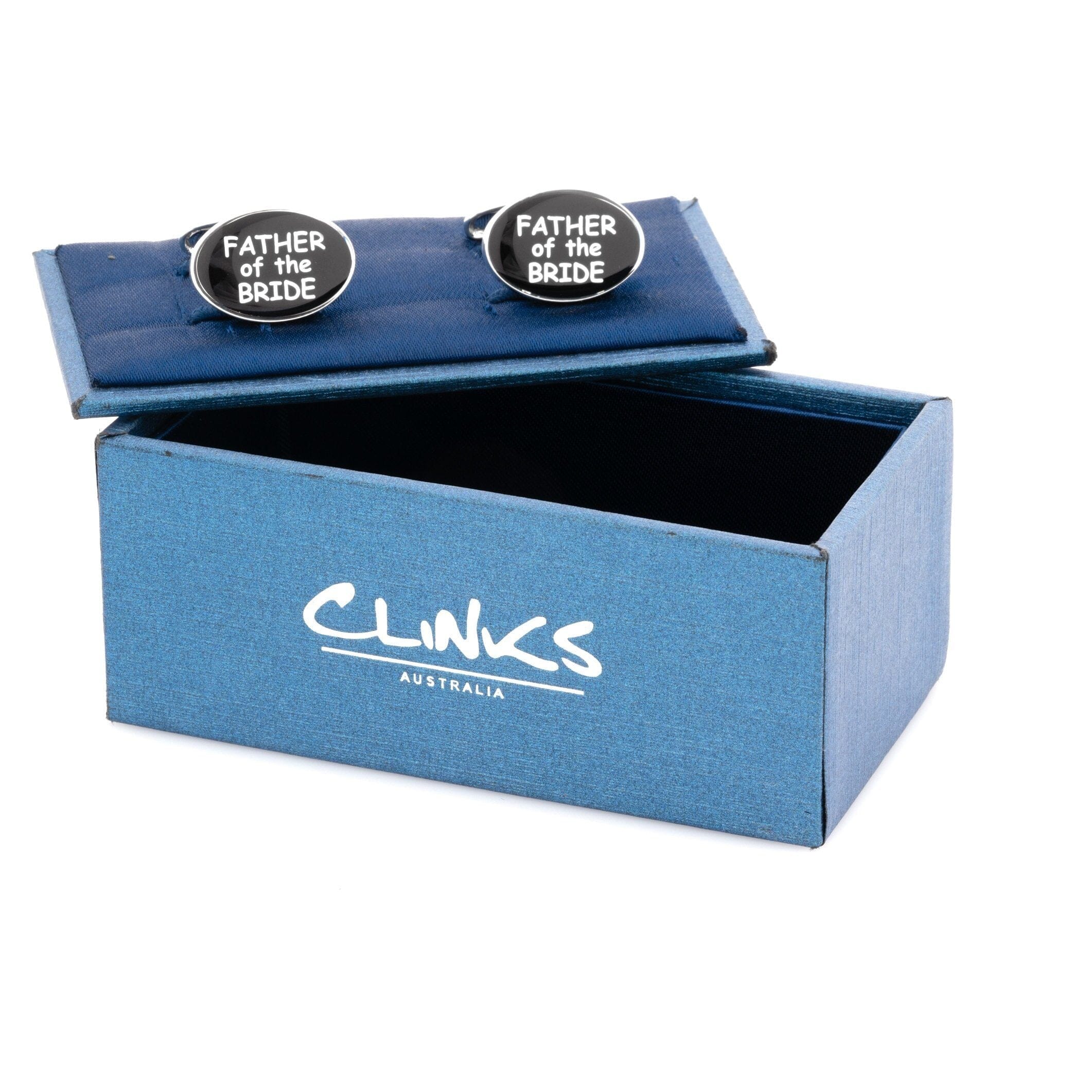 Father of the Bride Black Silver Wedding Cufflinks Wedding Cufflinks Clinks Australia 