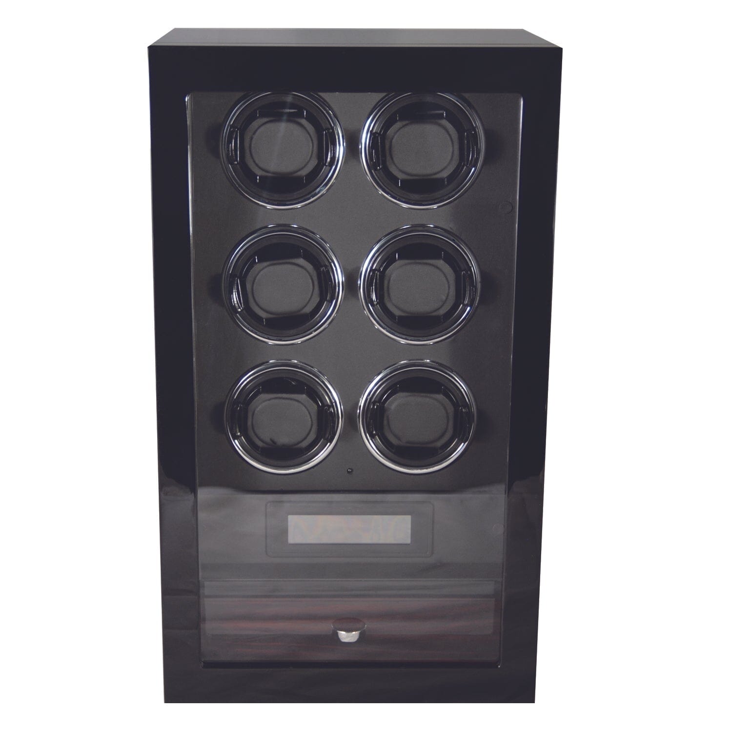 Yarra Watch Winder for 6 Watches + Drawer with Fingerprint Lock Watch Winder Boxes Clinks 