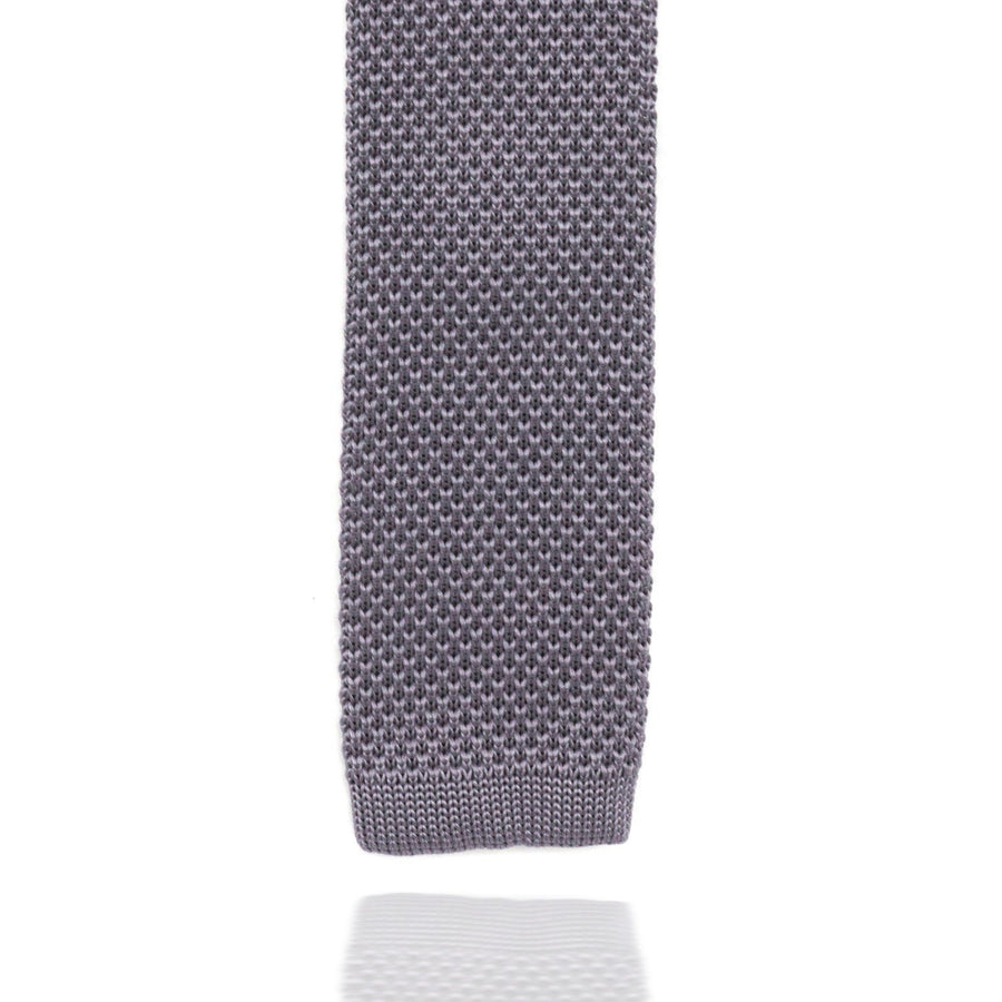 Dark Grey Knitted Tie