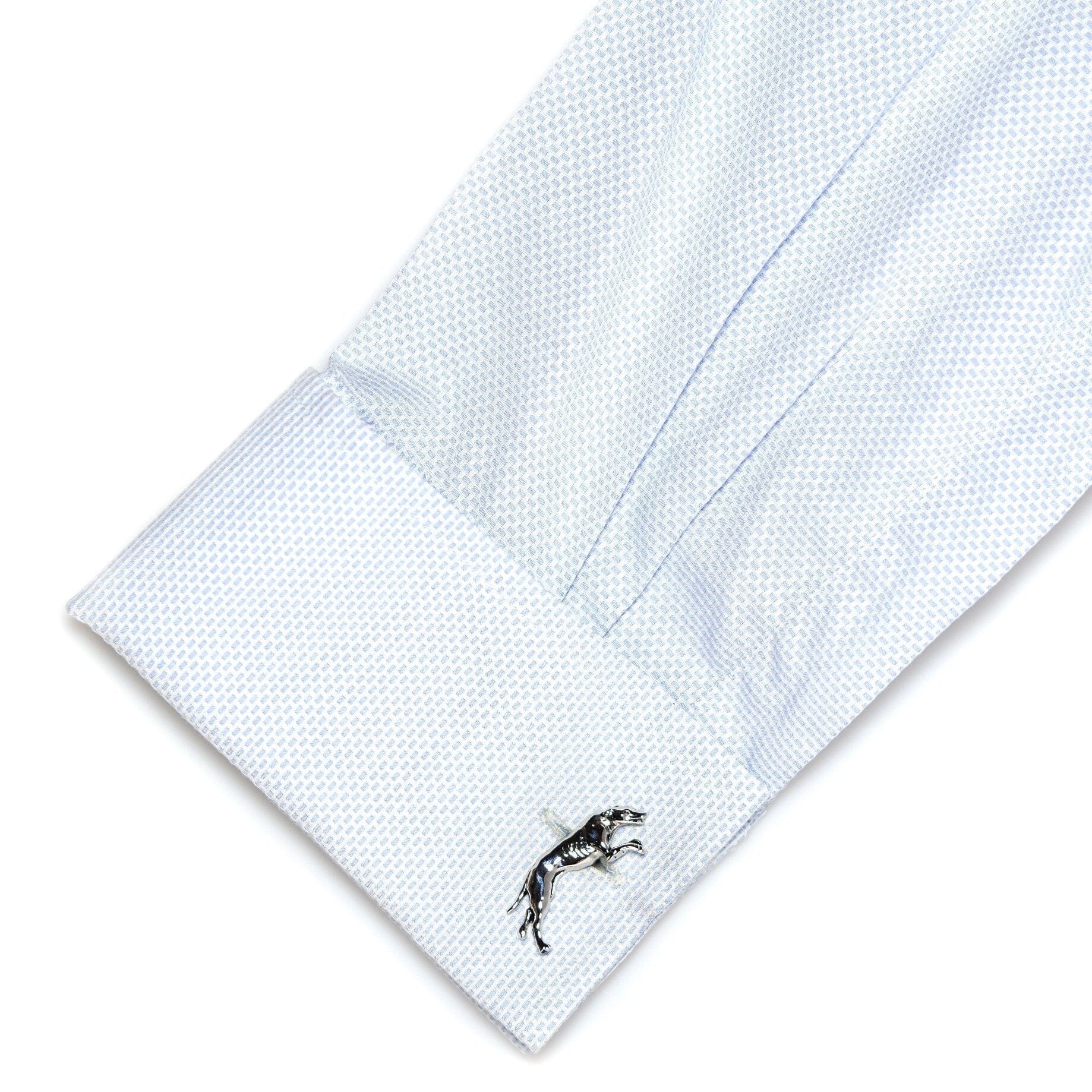 Silver Greyhound Racing Dog Cufflinks Novelty Cufflinks Clinks Australia 