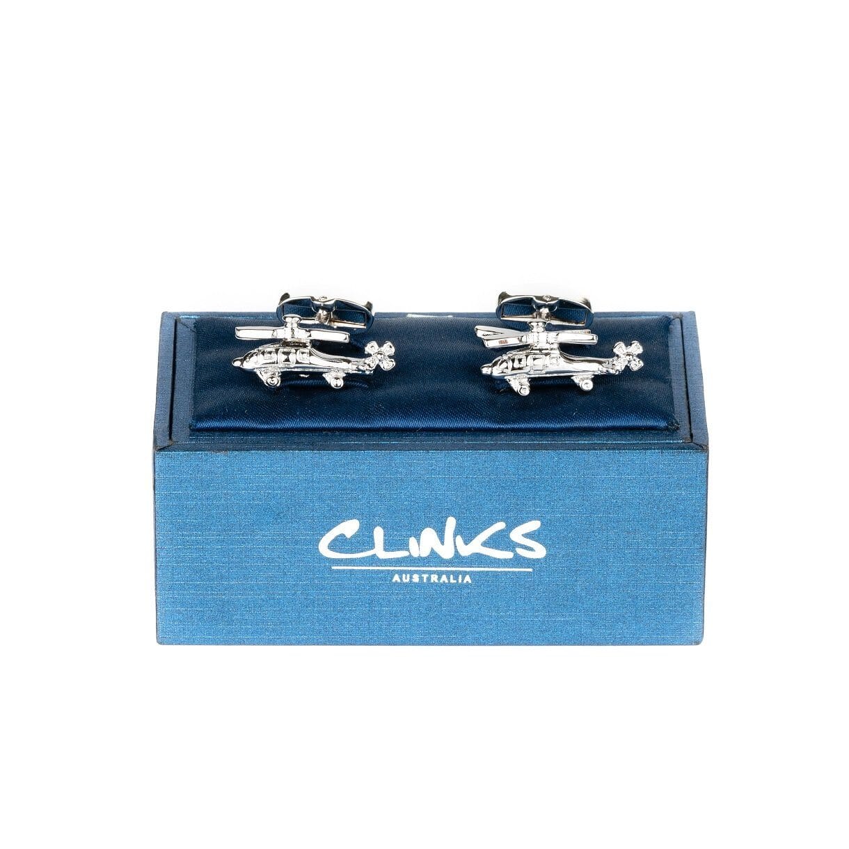Silver Helicopter Cufflinks Novelty Cufflinks Clinks Australia 