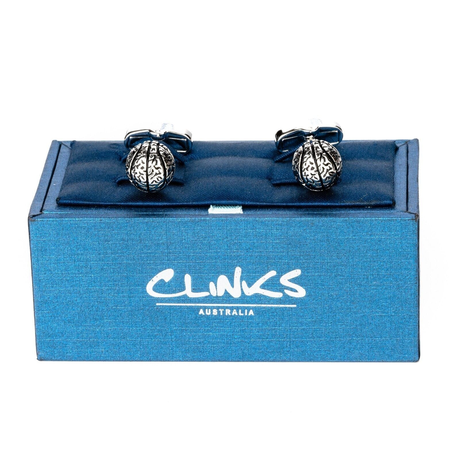 Silver Basketball Cufflinks Novelty Cufflinks Clinks Australia 