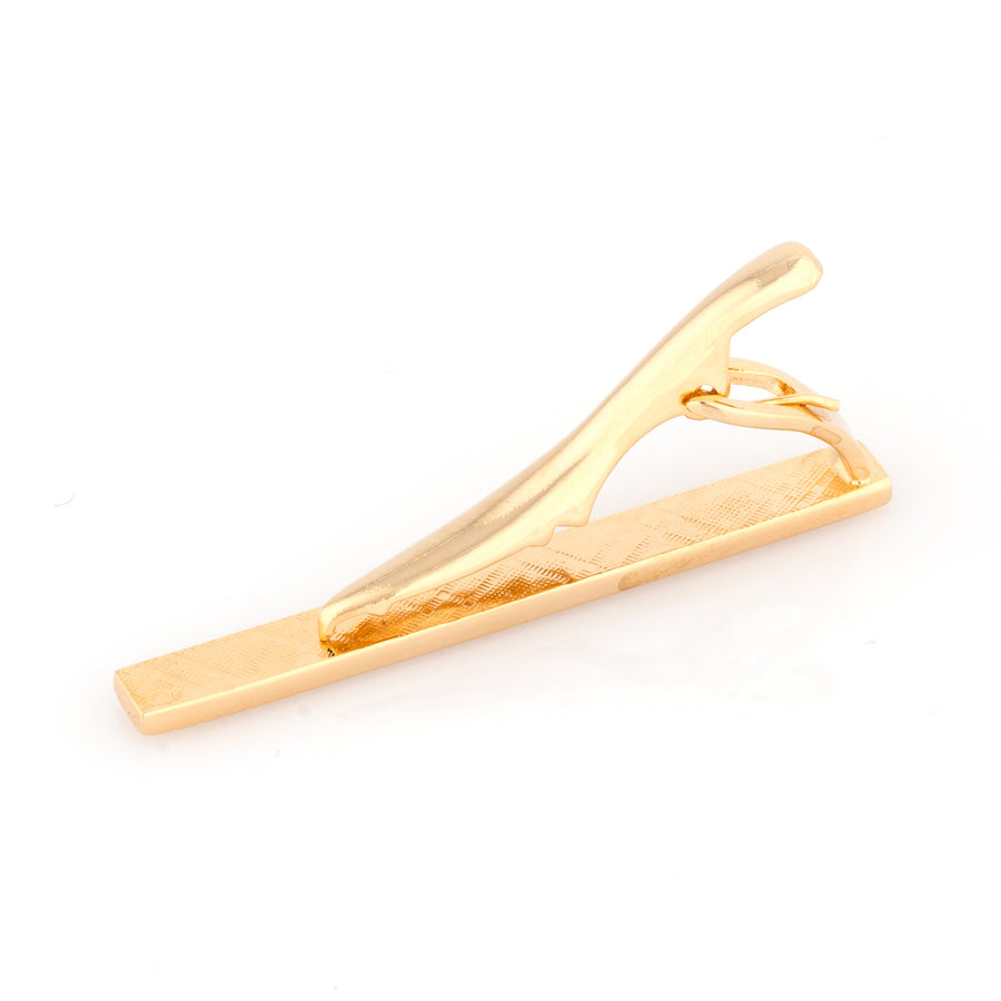 Brushed Rose Gold Tie Clip