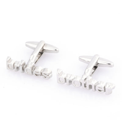Brides Brother cut-out style  Wedding cufflinks