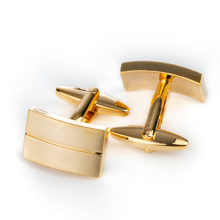Classic Gold - Single Line Cufflinks