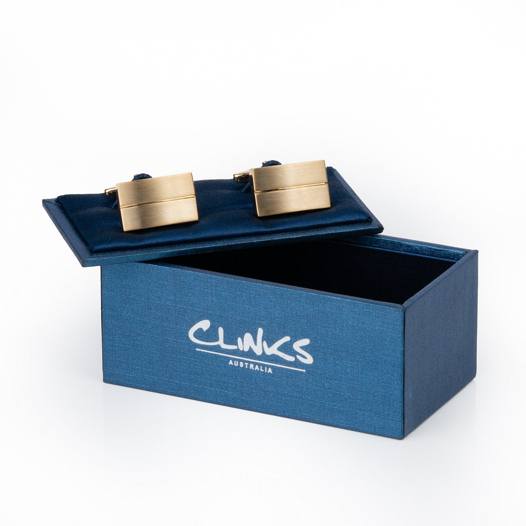 Classic Gold - Single Line Cufflinks