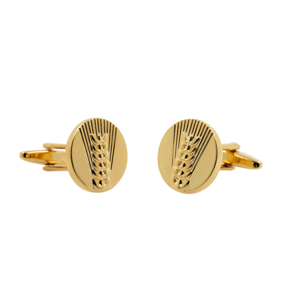 Gold Wheat Cufflinks