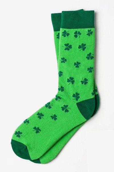 Shamrocks Sock, Socks, Green, Carded Cotton, Spandex, Nylon, SK1017, Clinks Australia