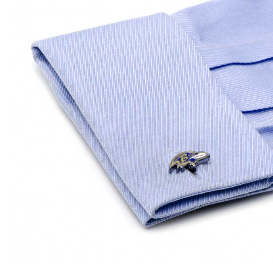 Baltimore Ravens Head Cufflinks