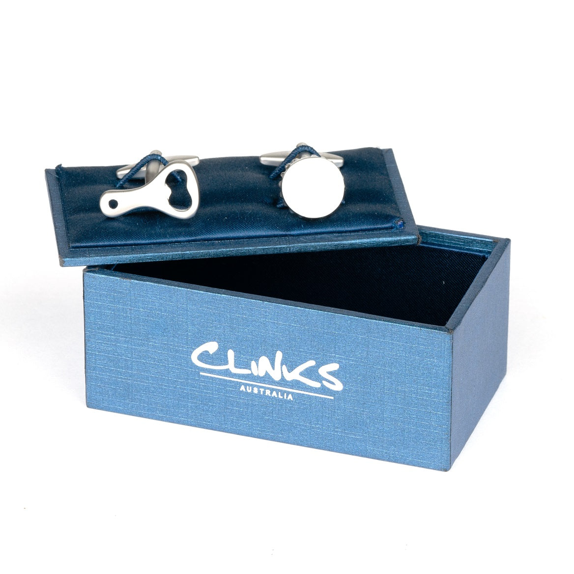 Silver Bottle Cap & Opener Cufflinks