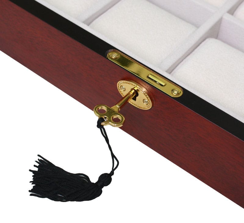 Cherry Wooden Watch Box, 8 Watch Box, Cuffed Watch Box, Clinks Australia Watch Box, Cherry Watch Boxes on Cuffed, Australia Watch Box, Watch Storage Box, Watch Display Box, 8 Slots Watch Box, Watch Boxes for 8, Cherry Watch Box, Wooden Watch Box, Cherry, Watch Boxes, CB5000, Clinks Australia