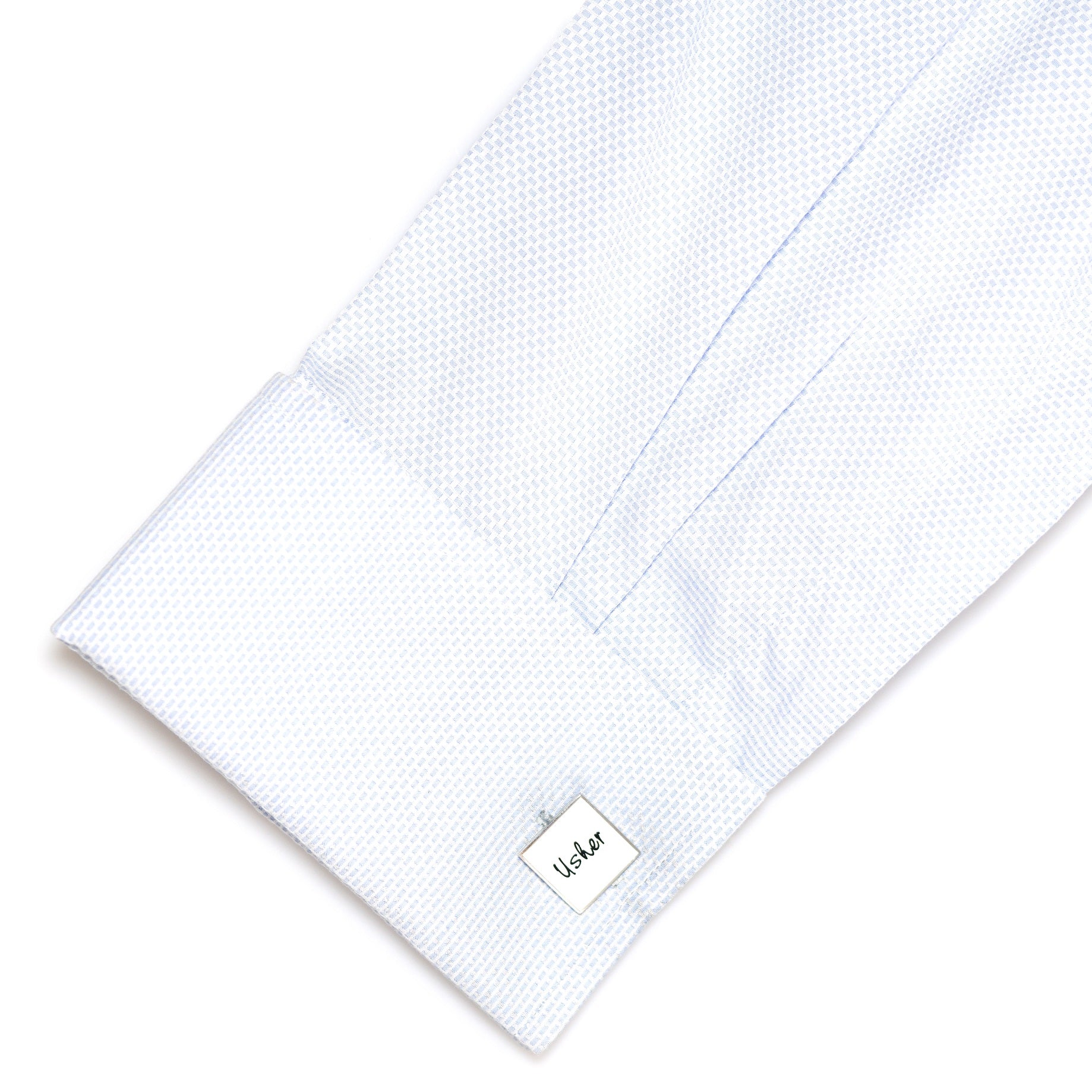 Usher White Wedding Cufflinks