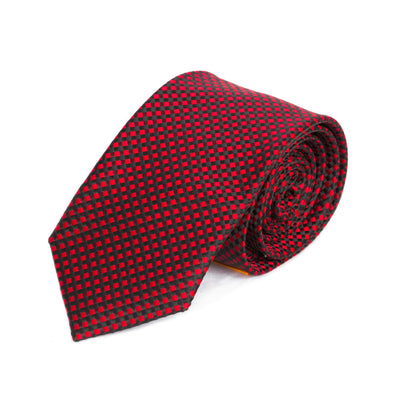 Red and Black Weave MF Tie