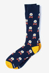 Breakfast Ahoy! Sock, Socks, Alynn, Navy Blue, Carded Cotton, Nylon, Spandex, SK1004, Men's Socks, Socks for Men, Clinks Australia