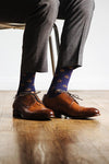Tip the Scales Sock, Socks, Alynn Socks, Navy Blue, Carded Cotton, Nylon, Spandex, SK1012, Men's Socks, Socks for Men, Clinks Australia