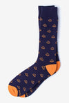 Tip the Scales Sock, Socks, Alynn Socks, Navy Blue, Carded Cotton, Nylon, Spandex, SK1012, Men's Socks, Socks for Men, Clinks Australia