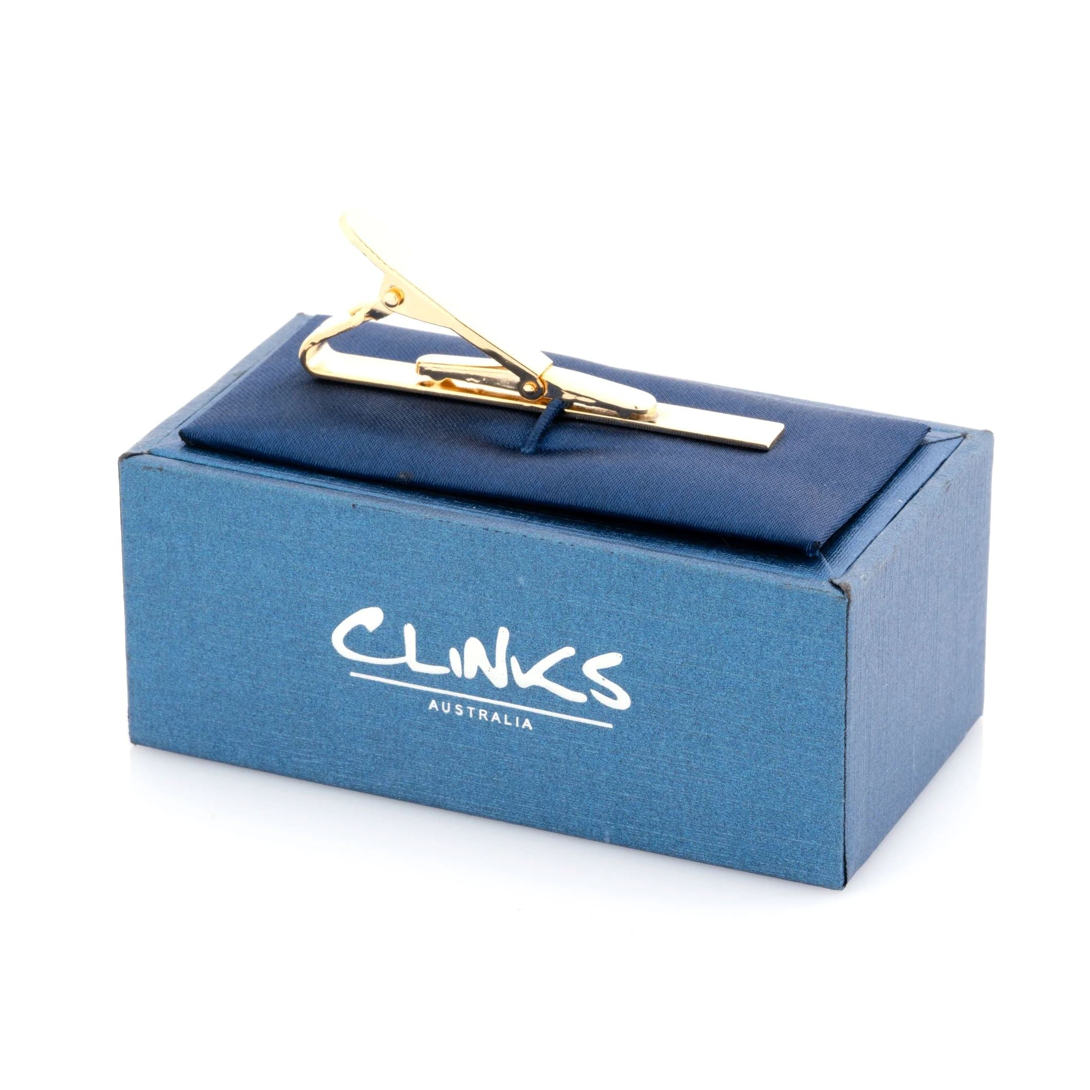 Shiny Gold Tie Clip 55mm Tie Clips Clinks Australia 