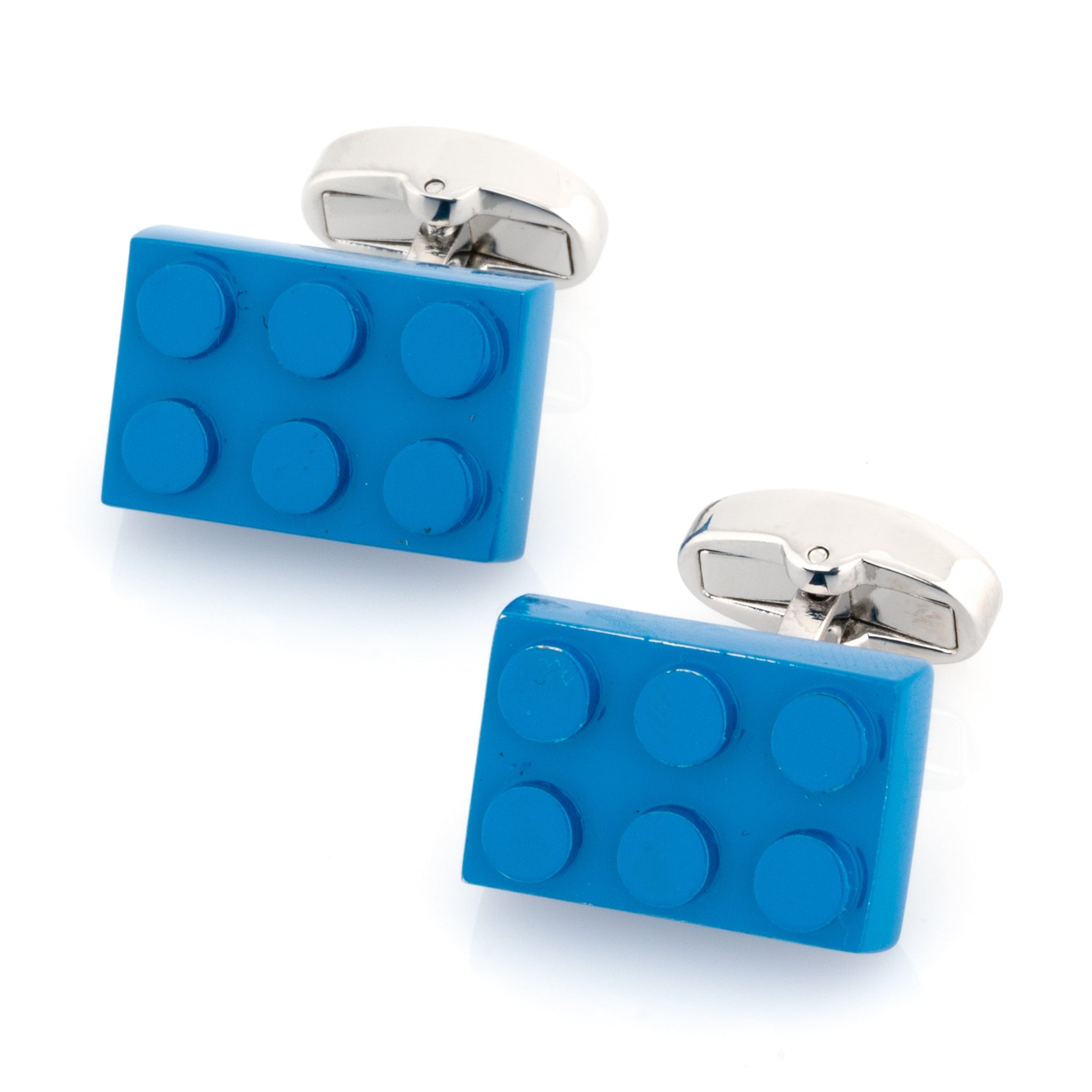 Blue Building Block Cufflinks